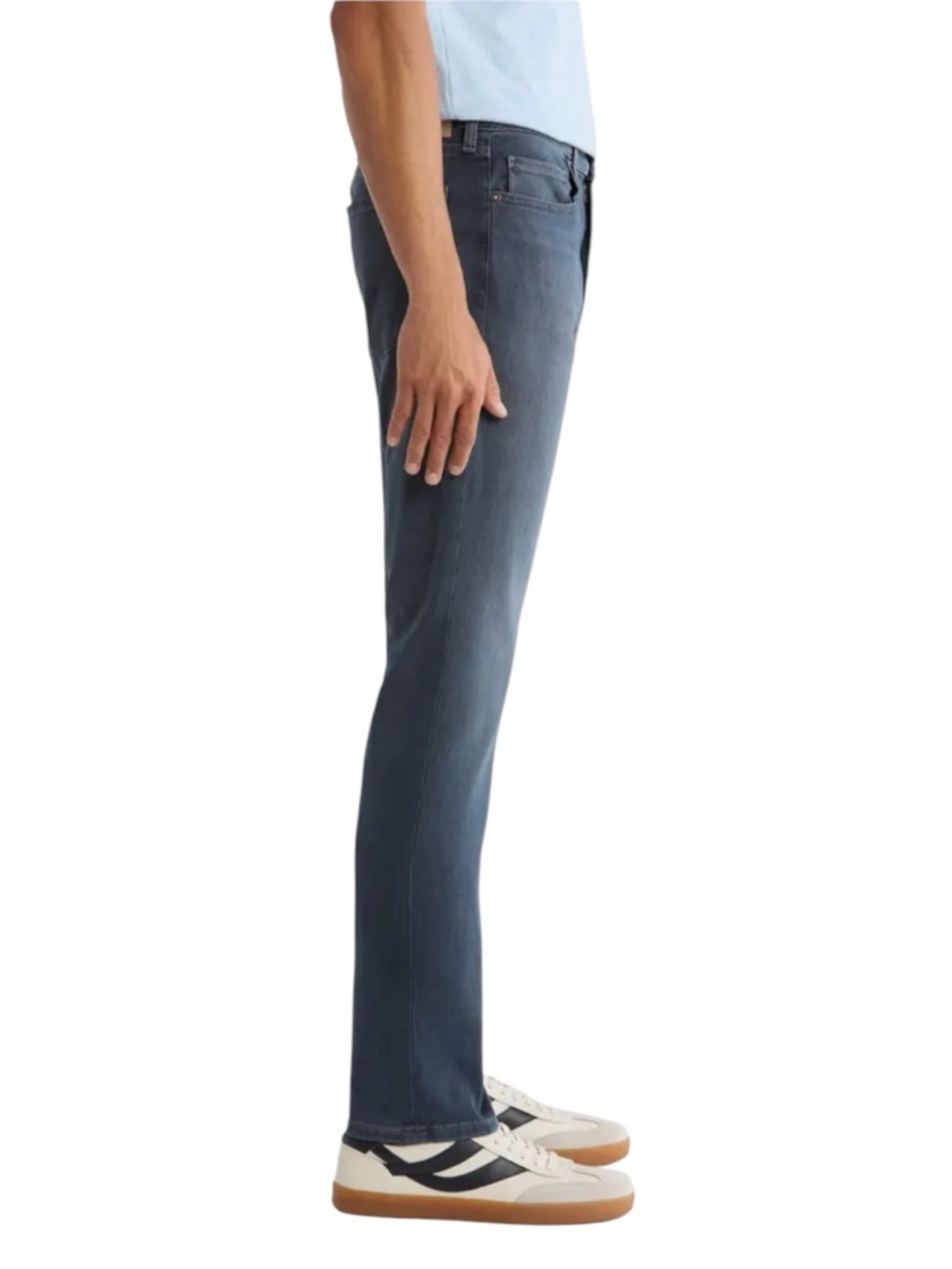 Paige Straight Fit Slim Lennox Jeans in Winthrop Slate Blue Size 34 - Picture 3 of 9